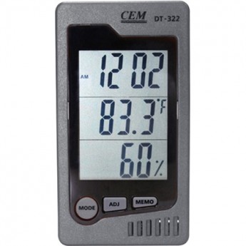 Термогигрометр CEM-INSTRUMENTS DT-322 с диапазоном измерения влажности%RH и температуры 32C000062