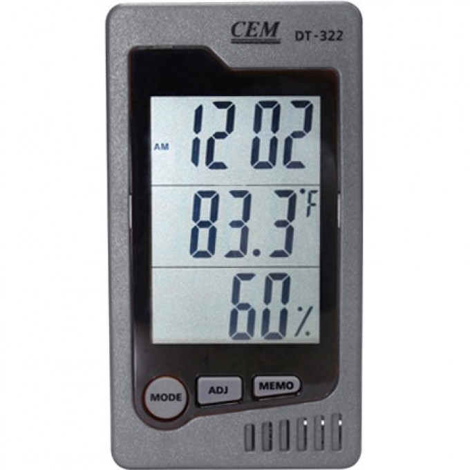 Термогигрометр CEM-INSTRUMENTS DT-322 с диапазоном измерения влажности%RH и температуры 32C000062