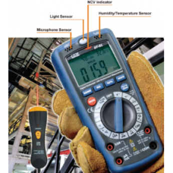 Мультиметр цифровой CEM-INSTRUMENTS DT-61 универсальный с функциями шумомера, люксметра, влагомера, термометра и детектора напряжения 32C000094 Мультиметр цифровой CEM-INSTRUMENTS DT-61 универсальный с функциями шумомера, люксметра, влагомера, термометра и детектора напряжения 32C000094