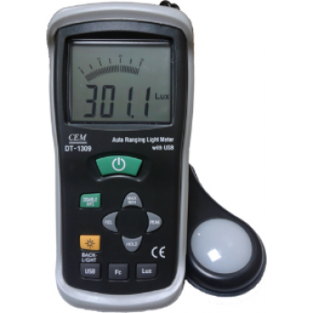Люксметр CEM-INSTRUMENTS с выносным фотодетектором и USB-подключением DT-1309 Люксметр CEM-INSTRUMENTS с выносным фотодетектором и USB-подключением DT-1309