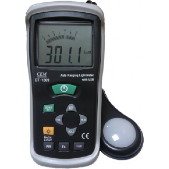 Люксметр CEM-INSTRUMENTS с выносным фотодетектором и USB-подключением DT-1309