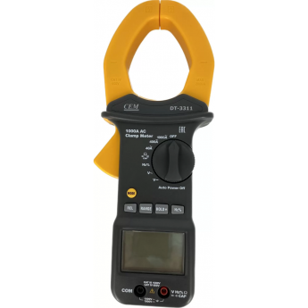 Клещи токоизмерительные CEM-INSTRUMENTS DT-3311 цифровые до 1000В/1000А с подсветкой Клещи токоизмерительные CEM-INSTRUMENTS DT-3311 цифровые до 1000В/1000А с подсветкой