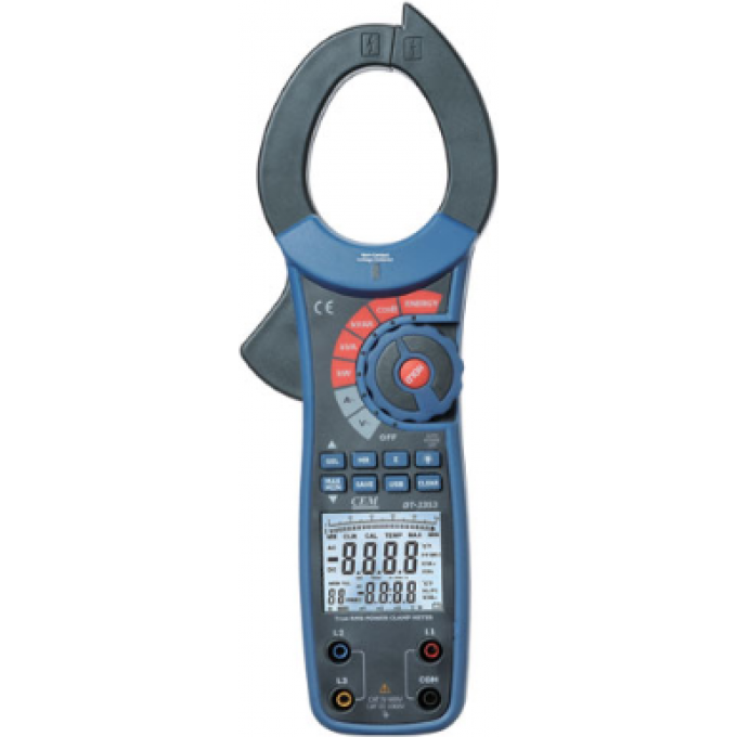Клещи электроизмерительные ваттметр CEM-INSTRUMENTS True RMS DT-3353