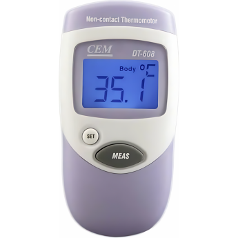 Инфракрасный термометр CEM-INSTRUMENTS DT-608 для измерения температуры тела и поверхностей Инфракрасный термометр CEM-INSTRUMENTS DT-608 для измерения температуры тела и поверхностей