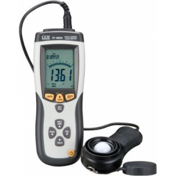 Цифровой люксметр CEM-INSTRUMENTS DT-8809A с USB и функцией регистрации Цифровой люксметр CEM-INSTRUMENTS DT-8809A с USB и функцией регистрации