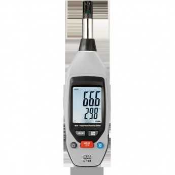 Цифровой термогигрометр CEM-INSTRUMENTS DT-91 с Bluetooth и точкой росы