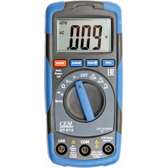 Цифровой мультиметр CEM-INSTRUMENTS DT-914 с ЖК-дисплеем и автовыбором диапазона