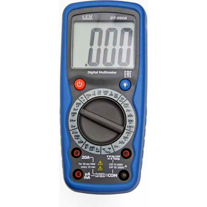 Мультиметр цифровой CEM-INSTRUMENTS с термопарой и USB-интерфейсом DT-9908
