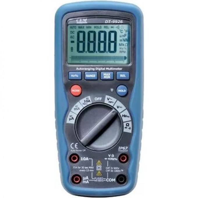 Мультиметр цифровой CEM-INSTRUMENTS с ЖК-дисплеем и USB-интерфейсом DT-9926