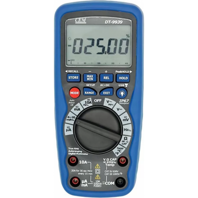 Мультиметр цифровой профессиональный CEM-INSTRUMENTS True RMS DT-9939