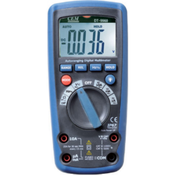 Мультиметр цифровой CEM-INSTRUMENTS с ЖК-дисплеем и USB-интерфейсом DT-9963