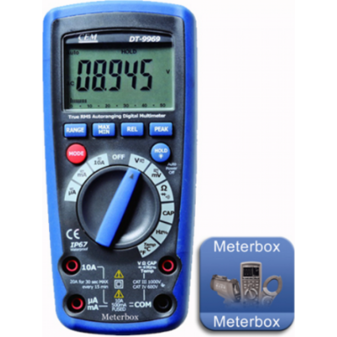 Мультиметр цифровой CEM-INSTRUMENTS True RMS с Bluetooth DT-9969