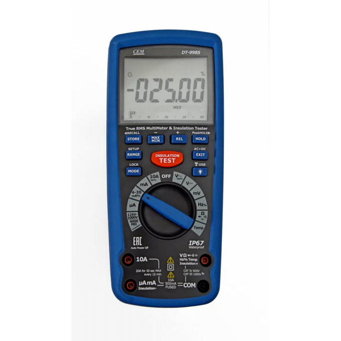 Цифровой мультиметр-мегаомметр CEM-INSTRUMENTS DT-9985