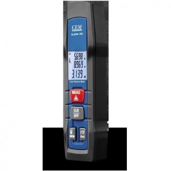 Лазерный дальномер CEM-INSTRUMENTS iLDM-30 с Bluetooth и расчетом площади/объема