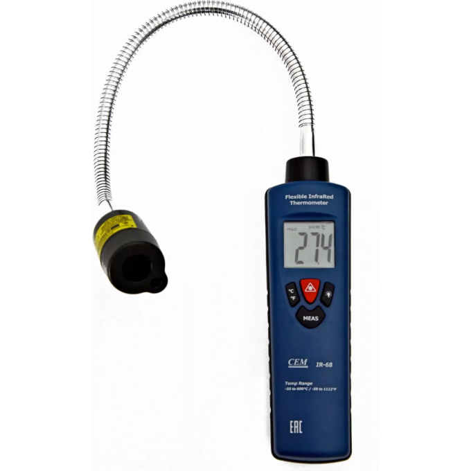 Инфракрасный термометр CEM-INSTRUMENTS с ИК-датчиком на гибкой стойке IR-68