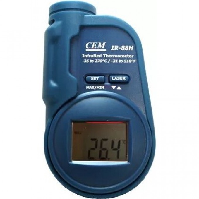 Карманный инфракрасный термометр CEM-INSTRUMENTS с лазерной указкой, диапазон -20°C до 270°C IR-88H